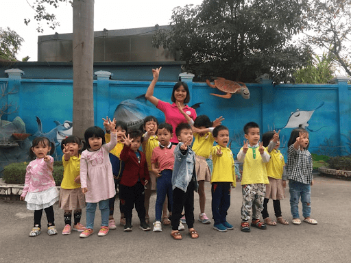 Học sinh trường mầm non Vườn hoàng gia đi tham quan Thiên đường Bảo Sơn Học sinh trường mầm non Vườn hoàng gia đi tham quan Thiên đường Bảo Sơn