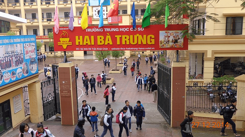 Trường THCS Hai Bà Trưng - phường Thanh Lương Trường THCS Hai Bà Trưng - phường Thanh Lương