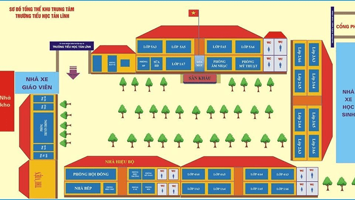 Sơ đồ trường tiểu học Tản Lĩnh Sơ đồ trường tiểu học Tản Lĩnh