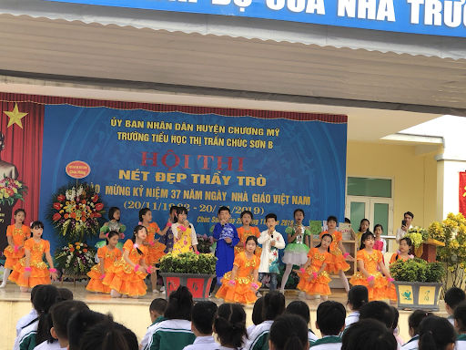 Hội thi Nét đẹp thầy và trò của trường tiểu học Chúc Sơn B Trường tiểu học Chúc Sơn B