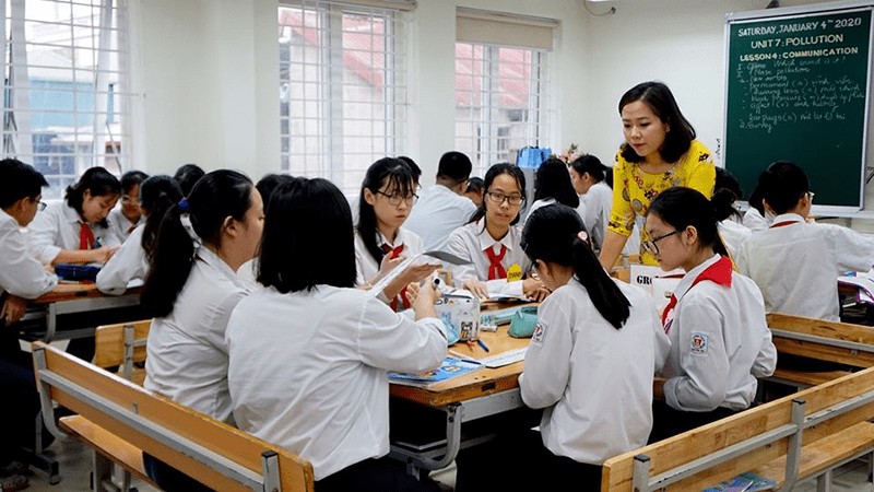 Một tiết học của trường THCS Nguyễn Du Một tiết học của trường THCS Nguyễn Du