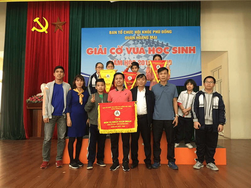 Học sinh trường THCS Tân Mai đạt giải nhất tại giải cờ vua do quận Hoàng Mai tổ chức