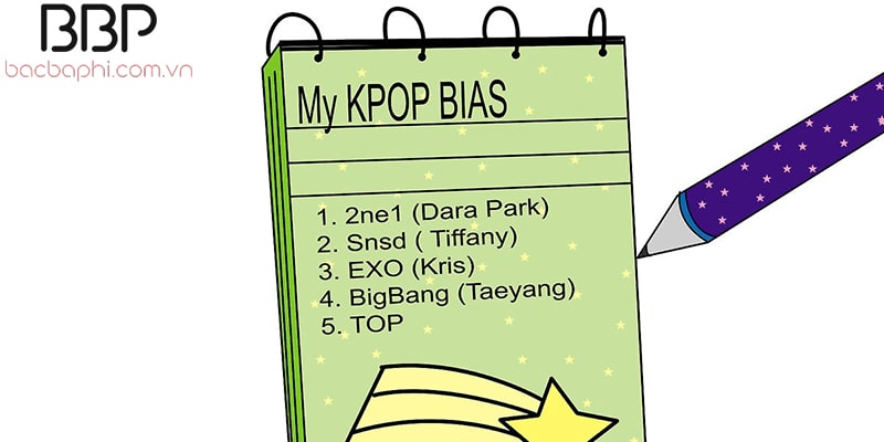 Bias là gì? Bias trong Kpop nghĩa là gì? 3 Danh sách các nhóm nhạc và thành viên bias trong mỗi nhóm