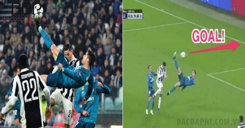 Cú vô lê ngược đỉnh cao của Ronaldo Cú vô lê ngược đỉnh cao của Ronaldo