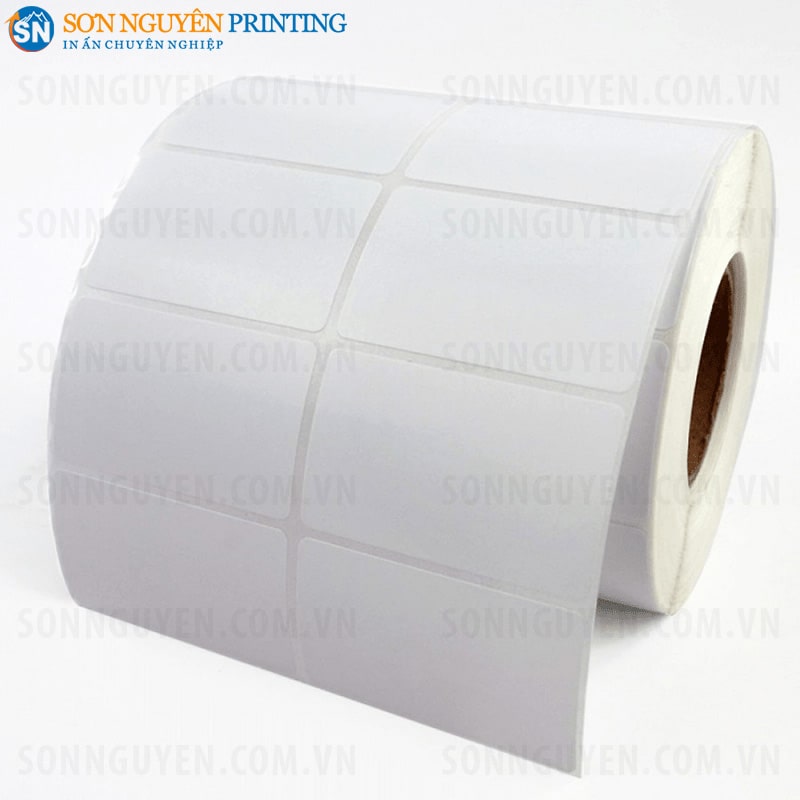 Giấy in decal AL bóng dùng trong in tem truy xuất Giấy in decal AL bóng dùng trong in tem truy xuất