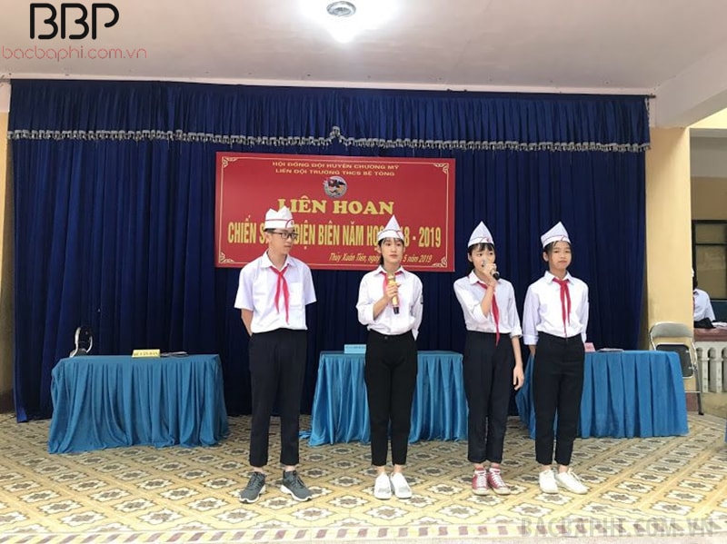 Chương trình Liên hoan chiến sĩ Điện Biên do trường THCS Bê Tông tổ chức Chương trình Liên hoan chiến sĩ Điện Biên do trường THCS Bê Tông tổ chức