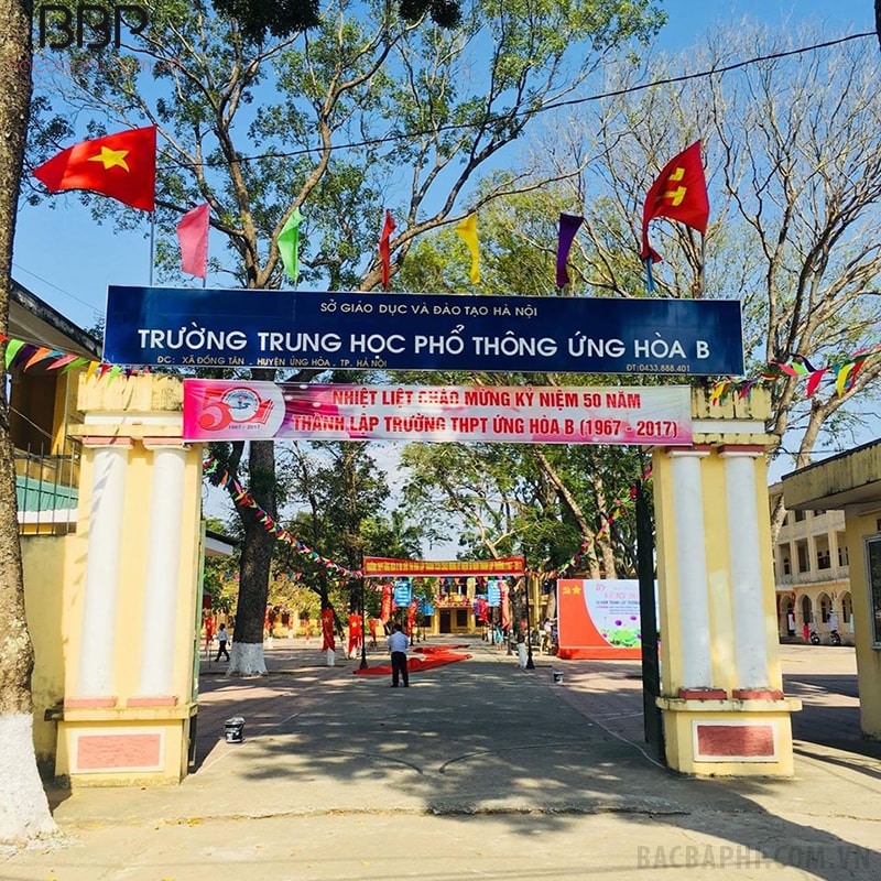 Trường THPT Ứng Hòa B - xã Đồng Tân Trường THPT Ứng Hòa B - xã Đồng Tân