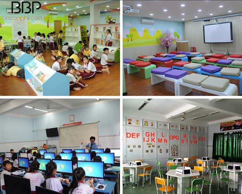 Trường có thư viện, phòng tương tác tiếng Anh, phòng máy tính cực kỳ hiện đại Trường có thư viện, phòng tương tác tiếng Anh, phòng máy tính cực kỳ hiện đại