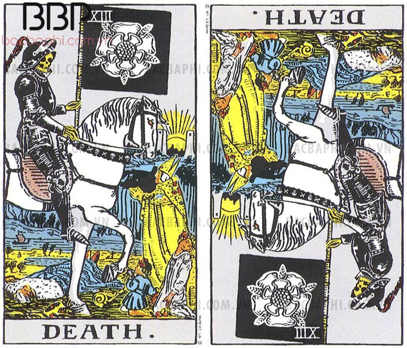 Lá bài XIII – Death (Tử thần) xuôi và ngược Lá bài XIII – Death (Tử thần) xuôi và ngược
