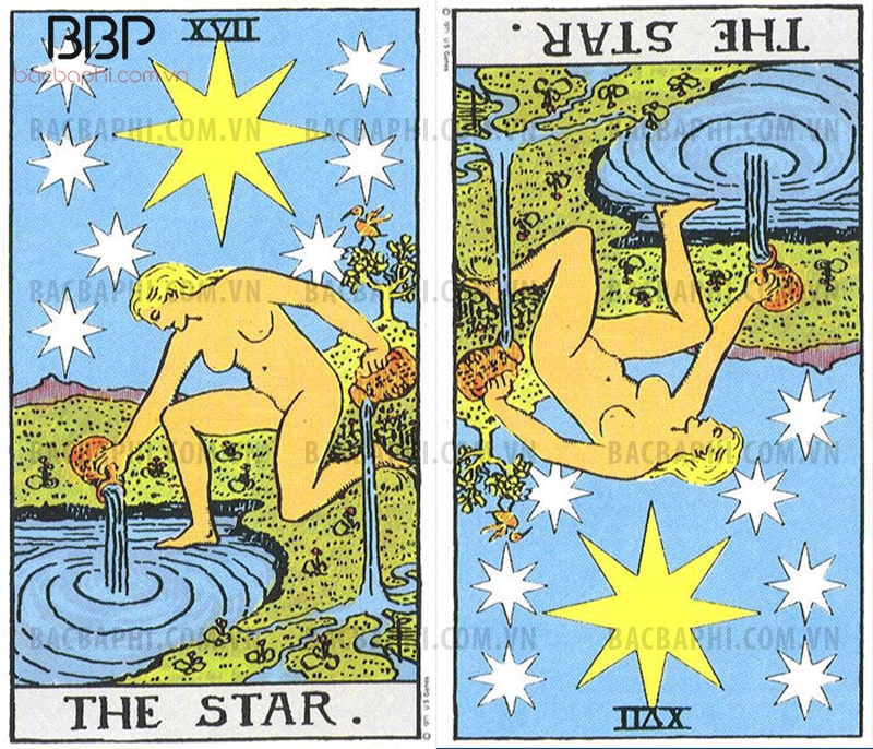Lá bài XVII – The Star (Vì sao) xuôi và ngược Lá bài XVII – The Star (Vì sao) xuôi và ngược