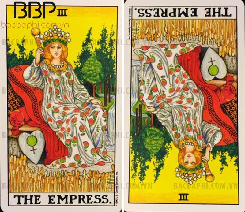 Lá bài III – The Empress (Nữ hoàng) xuôi và ngược Lá bài III – The Empress (Nữ hoàng) xuôi và ngược