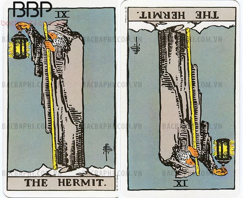 Lá bài IX – The Hermit (Ẩn sĩ) xuôi và ngược Lá bài IX – The Hermit (Ẩn sĩ) xuôi và ngược