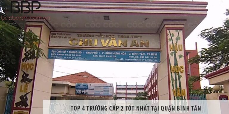 Top 4 trường cấp 2 tốt nhất tại quận Bình Tân
